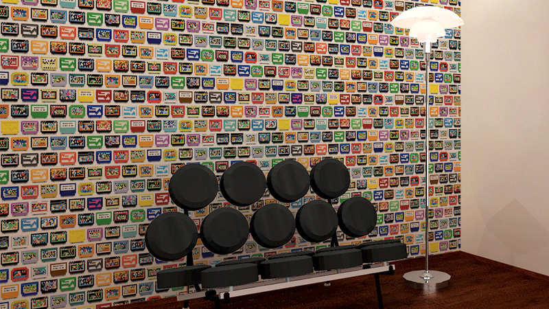 Illustration for article titled Wrap Your Walls In a Glorious Tribute To Classic Cartridge Gaming